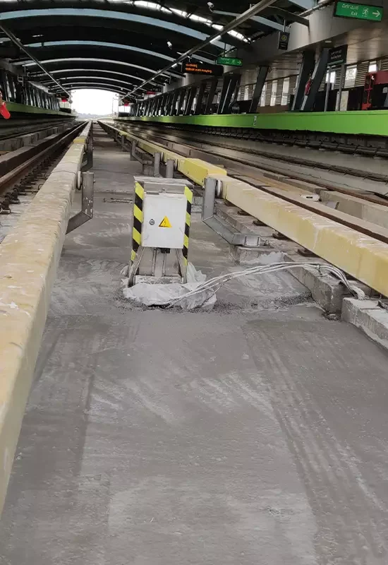 namma metro banglore work - construction coating